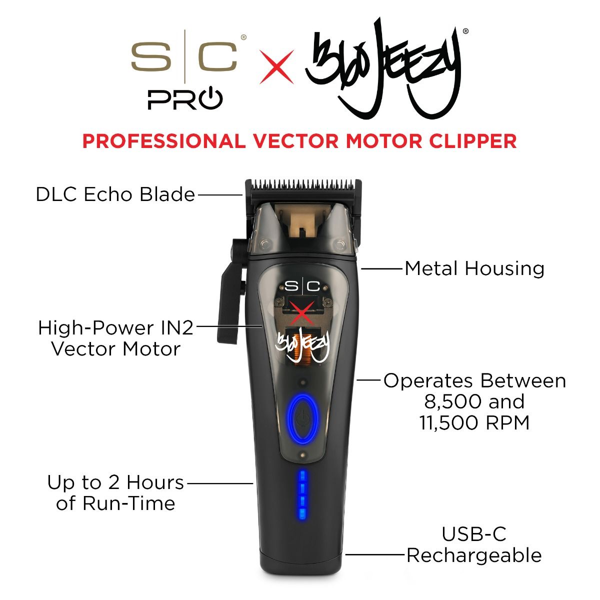 StyleCraft SC x 360 Jeezy IN2 Vector Hair Clipper