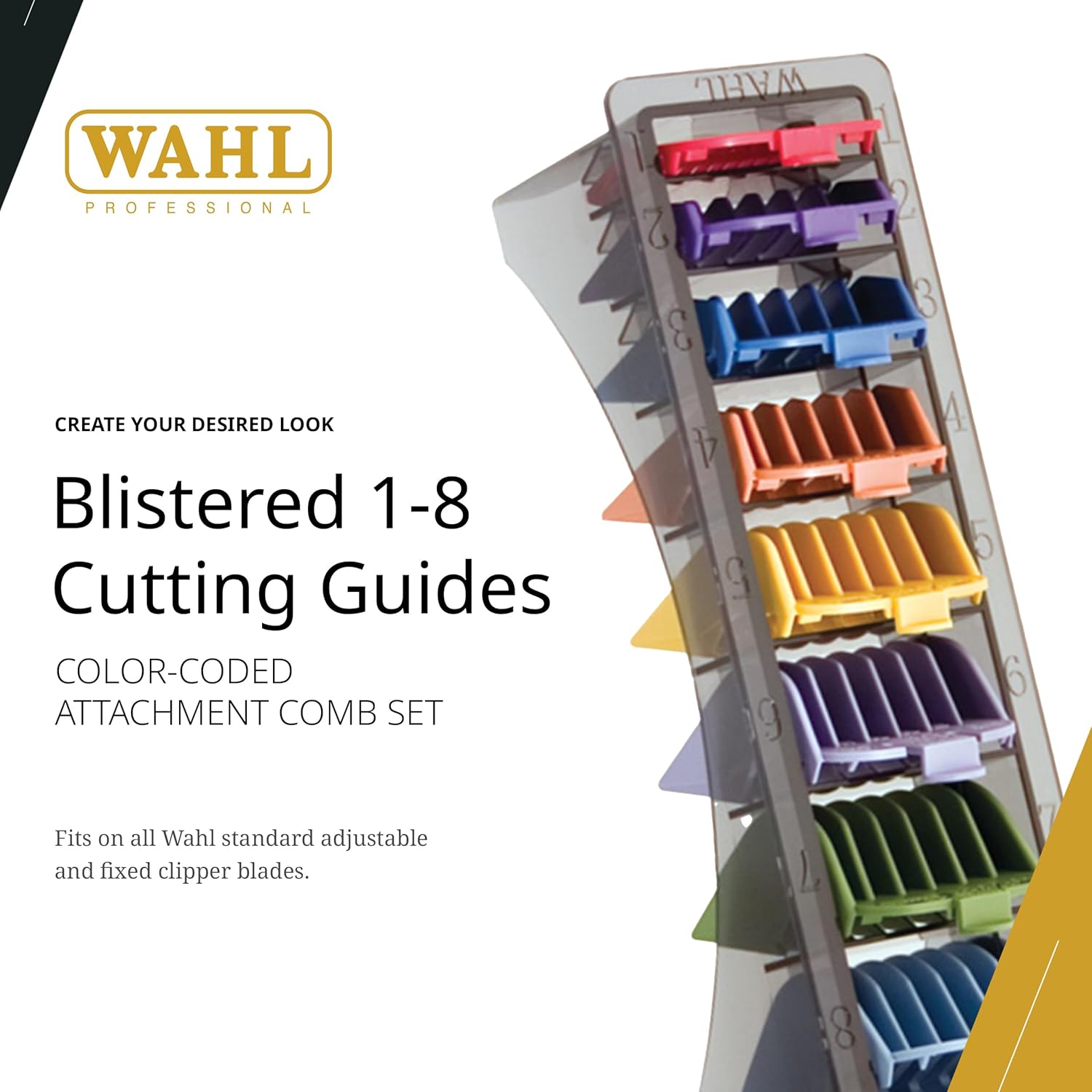 Wahl Colored Guide Set 8 Pack Model #3170-400