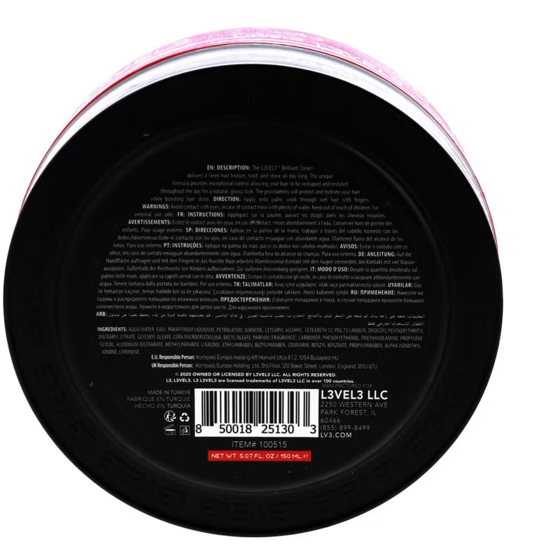 L3vel 3 Brilliant Hair Cream, 5.07 oz
