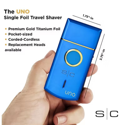 StyleCraft Uno Single Foil Shaver USB Rechargeable Blue