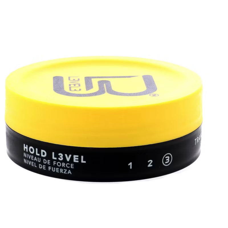 L3vel 3 Hair Styling Pomade, Transparent, High Shine 5.07 oz