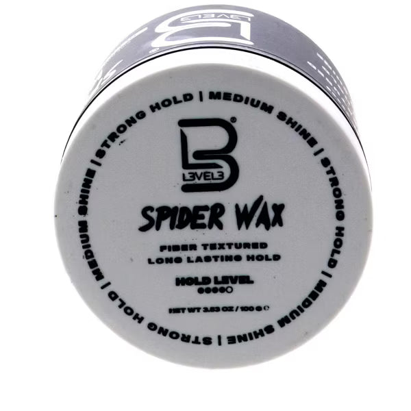 Level 3 Spider Wax, Fiber Texture Wax for Hair Styling, 3.5 oz