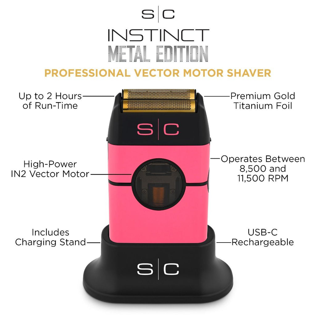 Stylecraft Instinct Metal Edition Professional Pink Shaver