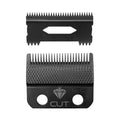 StyleCraft Replacement Diamond Cut Fixed Fade Hair Clipper Blade with Shallow Tooth 2.0 Moving Cutter Set